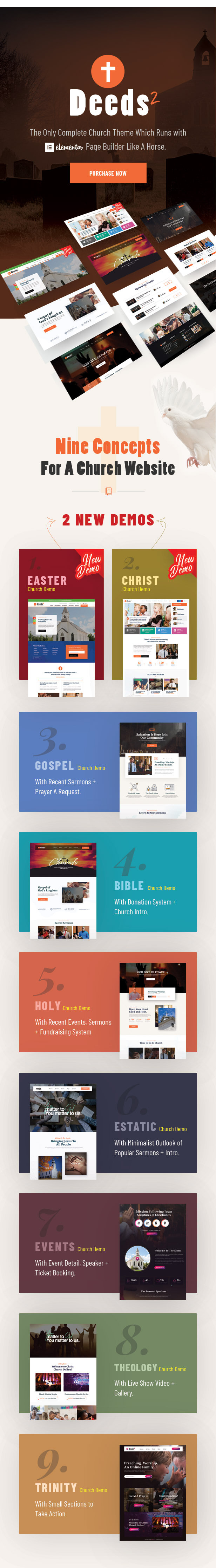 Deeds2 – Religion and Church WordPress Theme