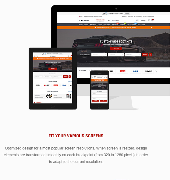 Cars & Auto Parts Automotive BigCommerce Theme (Stencil Ready)