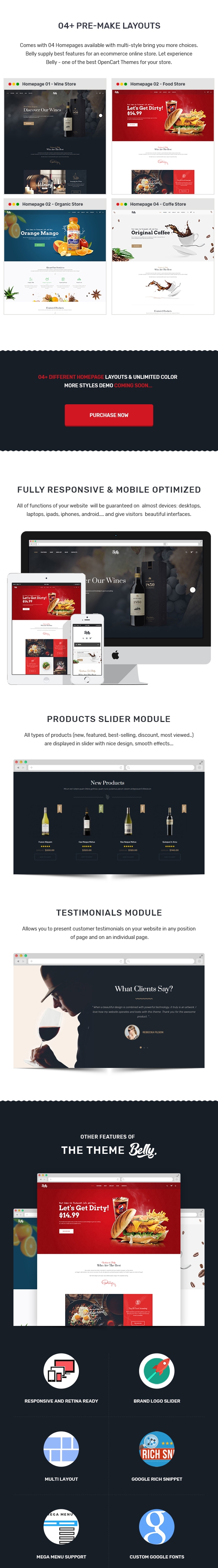 Belly – Wine, Food & Drink Theme for Opencart 3.x