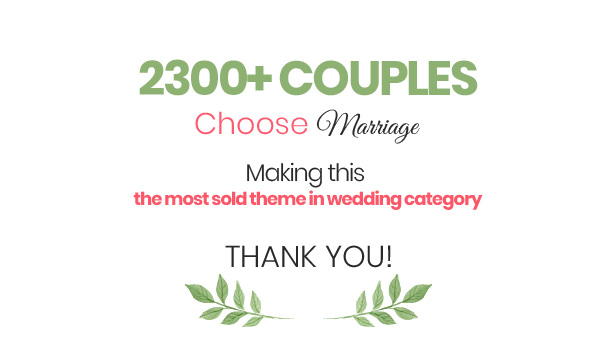 Marriage – Responsive Wedding WordPress Theme